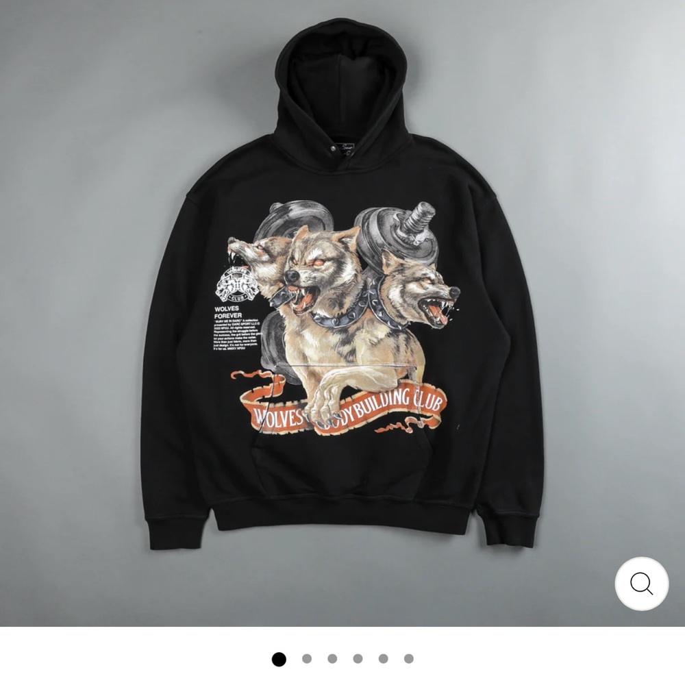Darc Sport come find out “vintage pierce” hoodie in black